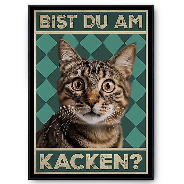 Tigerlino Poster Bist du am Kacken günstig online kaufen