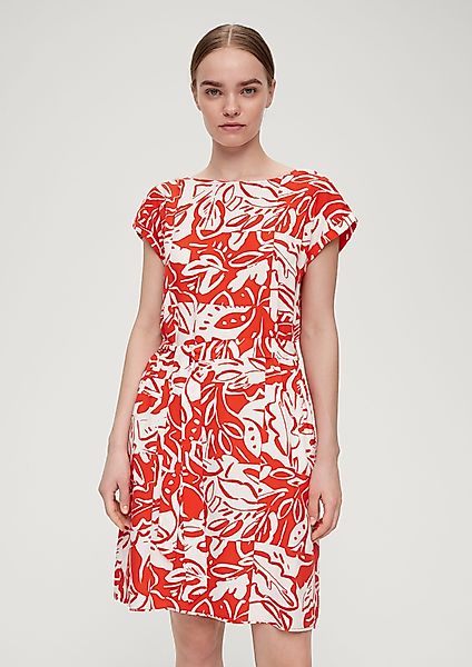 s.Oliver Minikleid Kleid mit Bindeband aus günstig online kaufen