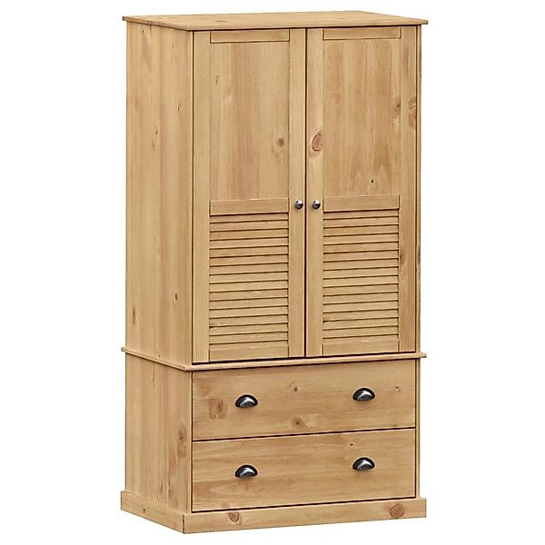 vidaXL Kleiderschrank VIGO 90x55x176 cm Massivholz Kiefer günstig online kaufen