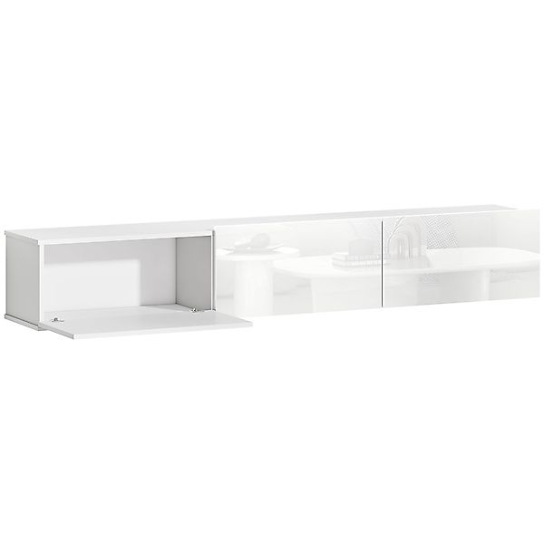 HOMCOM TV Schrank Lowboard hängend 180 cm Hochglanz Fernsehtisch für Fernse günstig online kaufen