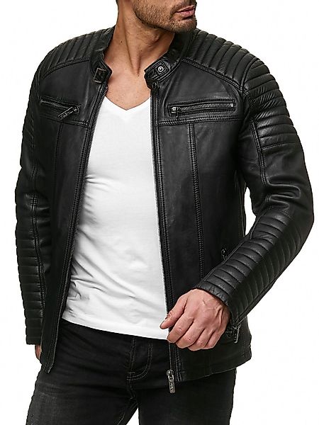 RedBridge Lederimitatjacke mit gesteppten Schulterdetails im günstig online kaufen