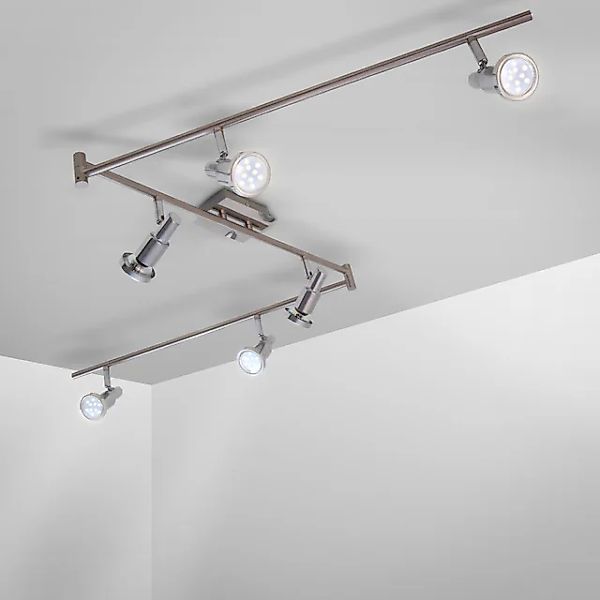 B.K.Licht LED Deckenspots, 6 flammig, Leuchtmittel GU10   LED wechselbar, D günstig online kaufen