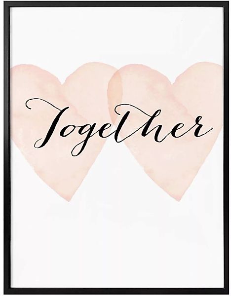 Wall-Art Poster "Together", Schriftzug, (1 St.) günstig online kaufen