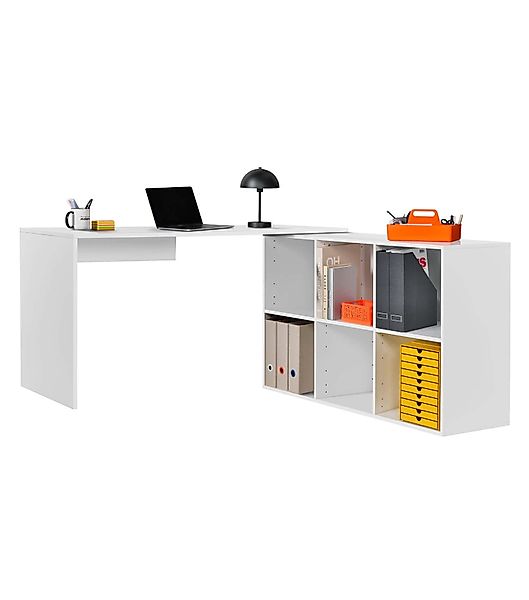 mokebo Eckschreibtisch Der Produktive (mit 6 günstig online kaufen