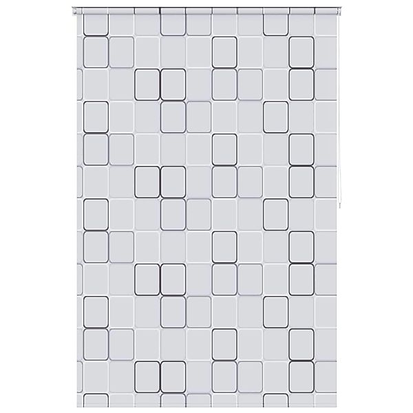 vidaXL Duschrollo 160x240 cm Quadratmuster 142851 günstig online kaufen