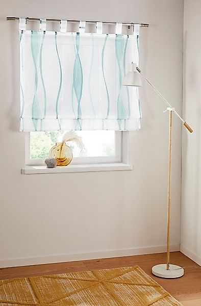 OTTO home Raffrollo Dimona, mit Schlaufen, Transparent, Voile, Polyester günstig online kaufen