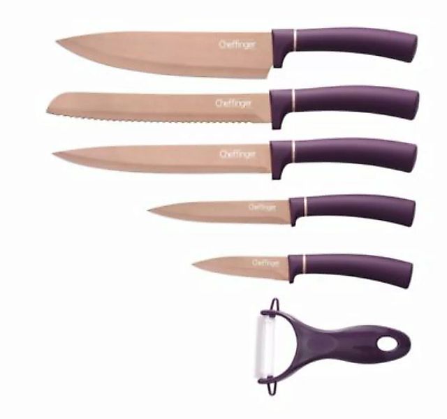 Cheffinger Messer-Set 6-teilig lila günstig online kaufen