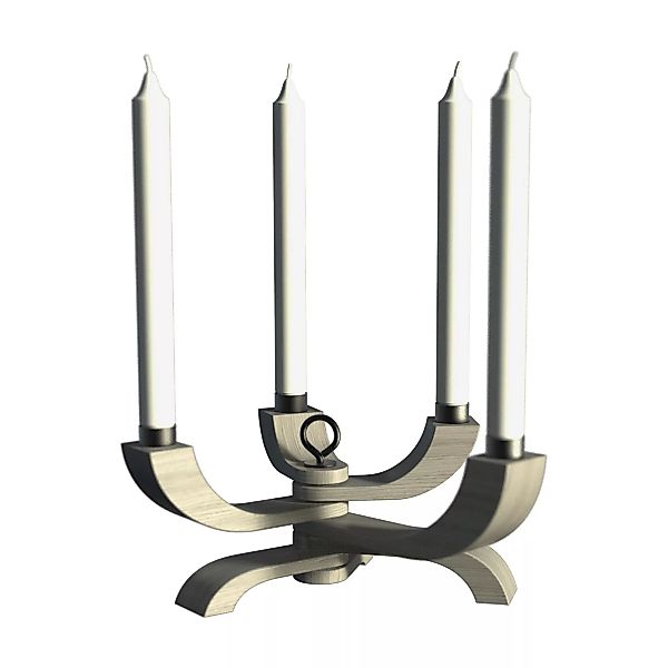 DesignHouseStockholm - Nordic Light Kerzenständer - grau/BxH 20.5x13cm günstig online kaufen