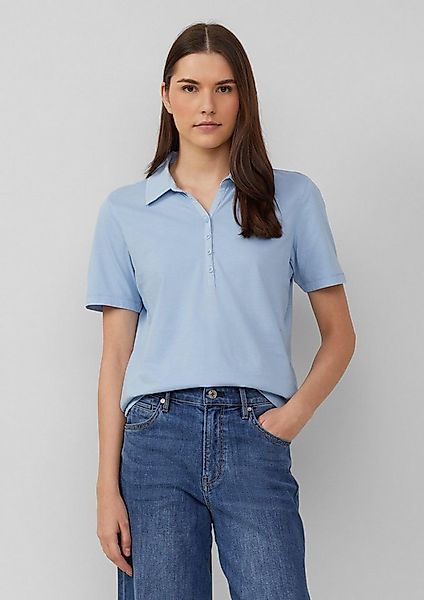 s.Oliver Kurzarmshirt T-Shirt Jersey-Polo mit Knopfleiste günstig online kaufen
