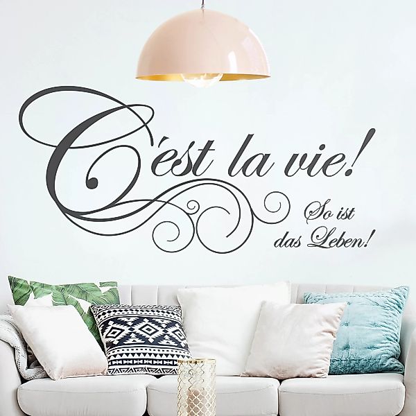 Wandtattoo Spruch C'est la vie! günstig online kaufen