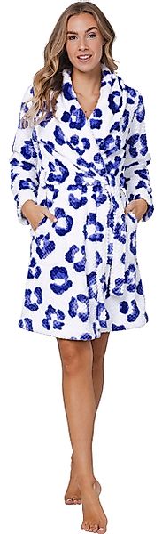 Rebelle Damenbademantel Damen Fleece Morgenmantel, Midi, günstig online kaufen