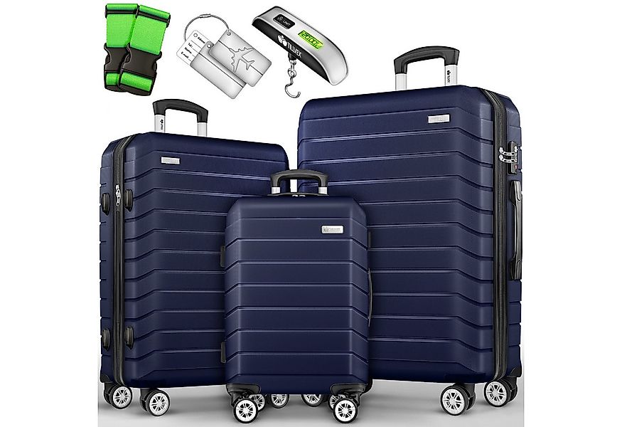 tillvex Trolleyset Reisekoffer Set Koffer Hartschale Trolley Kofferset Tasc günstig online kaufen