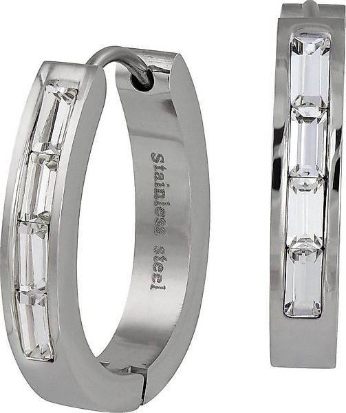 Amello Paar Creolen Amello Ohrringe Edelstahl Creolen Oval (Creolen), Damen günstig online kaufen