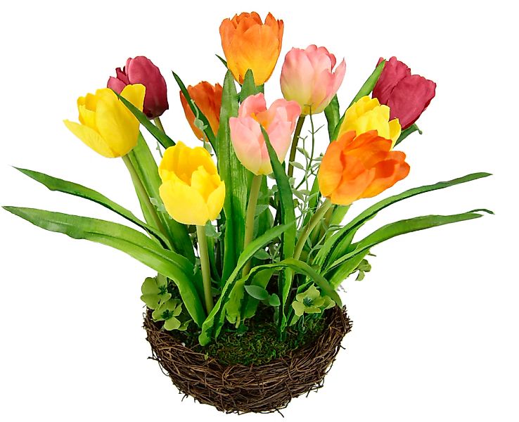 I.GE.A. Kunstblume "Gesteck Tulpe", Künstliche Pflanze Ostern Blüten Hochze günstig online kaufen