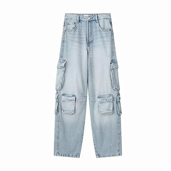 FIDDY Loungepants Lässige Jeans Hose mit weitem Bein für Herbst und Winter günstig online kaufen