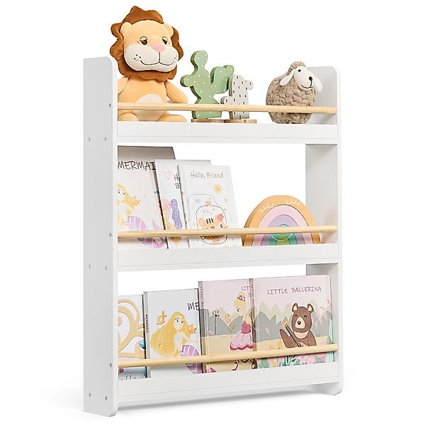SONGMICS Spielzeugtruhe Bücherregal Kinder, mit 3 günstig online kaufen