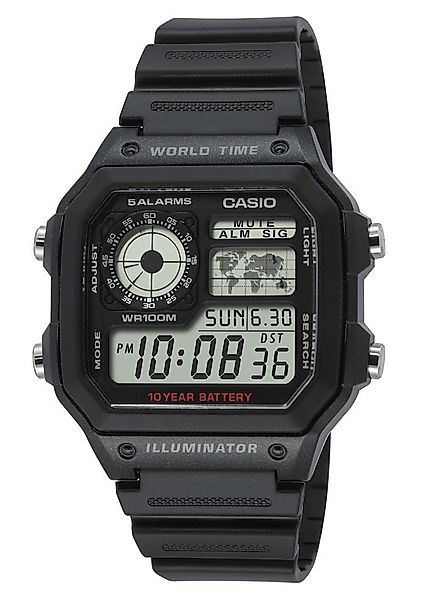 CASIO TIMELESS COLLECTION Chronograph AE-1200WH-1AVEF, Quarzuhr, günstig online kaufen