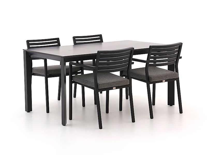Bellagio Rumo/Sestino 160 cm Gartenmöbel-Set 5-teilig stapelbar günstig online kaufen
