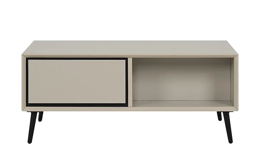 Finori Couchtisch 2 Schubladen, 2 Fächer, in Sand / Schwarz - 94x40x55cm (B günstig online kaufen