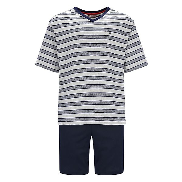 Hajo Pyjama Herren Pyjama Baumwolle (2 günstig online kaufen