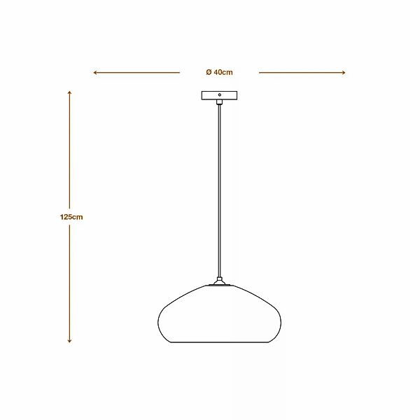 LEDVANCE Hängeleuchte Drop, Ø 40 cm, braun, Wellpappe, E27 günstig online kaufen
