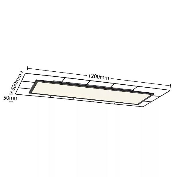 Lindby Khai LED-Deckenleuchte Stepdim, 120 x 50 cm günstig online kaufen