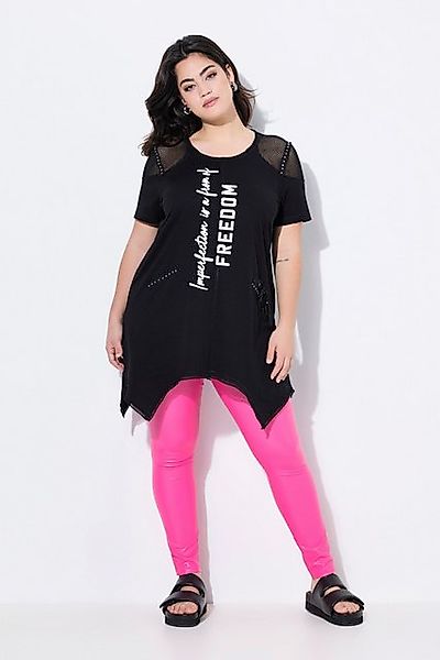 Angel of Style T-Shirt T-Shirt A-Linie Schmucknaht Schulter-Netz günstig online kaufen
