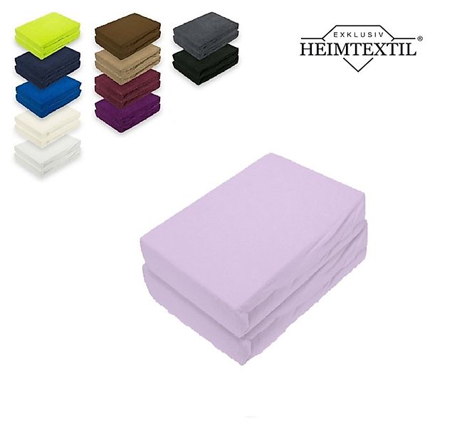EXKLUSIV HEIMTEXTIL Spannbettlaken Doppelpack Frottee Spannbettlaken Premiu günstig online kaufen