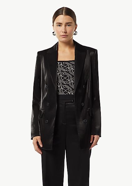 Comma Blusenblazer Glänzender Blazer mit Zierknöpfen günstig online kaufen
