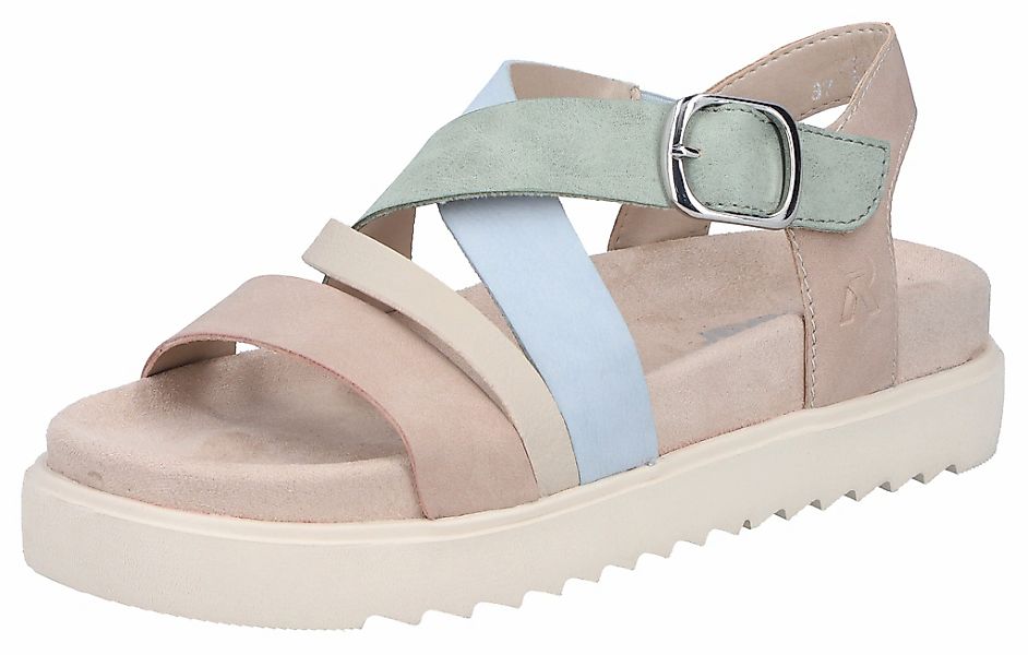 Rieker Plateausandale Plateausandale, Sommerschuh mit Klett günstig online kaufen