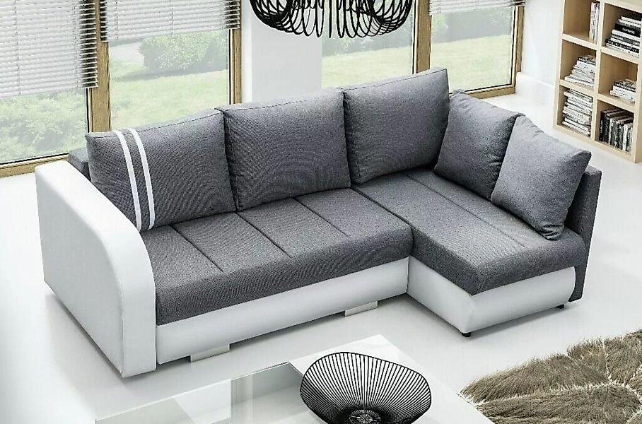 JVmoebel Ecksofa Design Ecksofa Couch Wohnlandschaft Schlafsofa Funktionsso günstig online kaufen