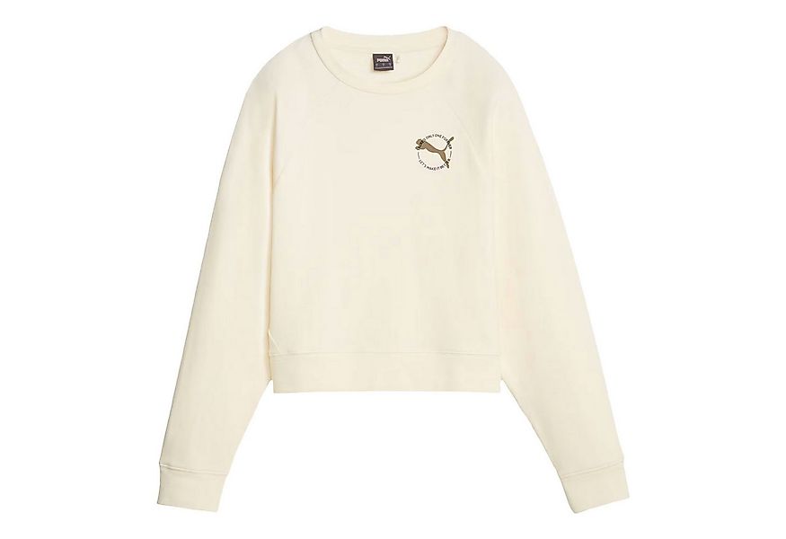 PUMA Rundhalspullover Better Sportswear Crew mit Logografik auf der linken günstig online kaufen