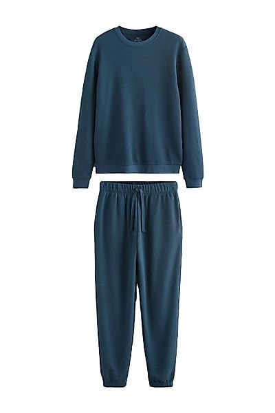 Next Pyjama Langarm-Schlafanzug mit weicher Waffelstruktur günstig online kaufen