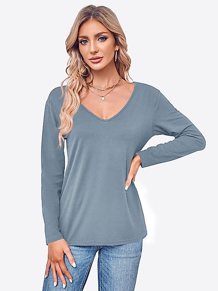 Imily Bela T-Shirt Damen Langarmshirt Tops günstig online kaufen