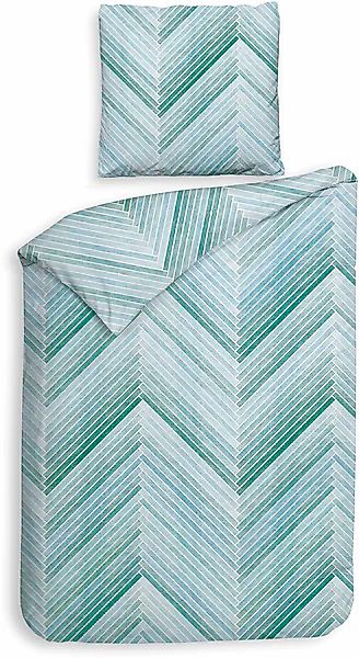 Heckett & Lane Bettwäsche »Vita« 2 tlg. Streifen Design, 100% Baumwolle ab günstig online kaufen
