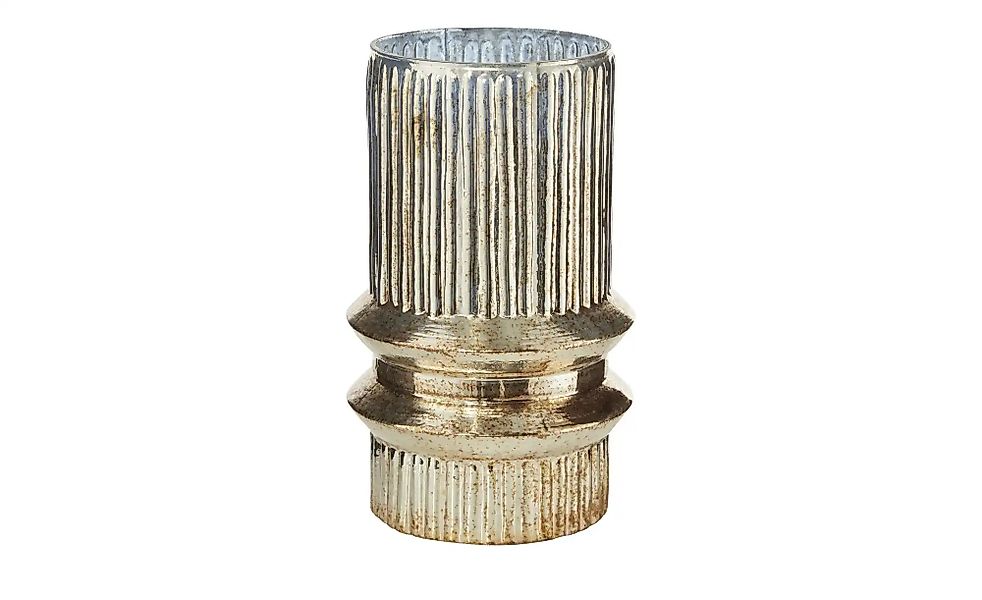 HOME STORY Vase   ¦ gold ¦ Glas ¦ Maße (cm): H: 18  Ø: 11 Weihnachten - Höf günstig online kaufen