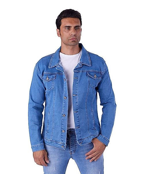 Denim Distriqt Jeansjacke Herren Basic Jeansjacke mit Stretch in Slim Fit B günstig online kaufen