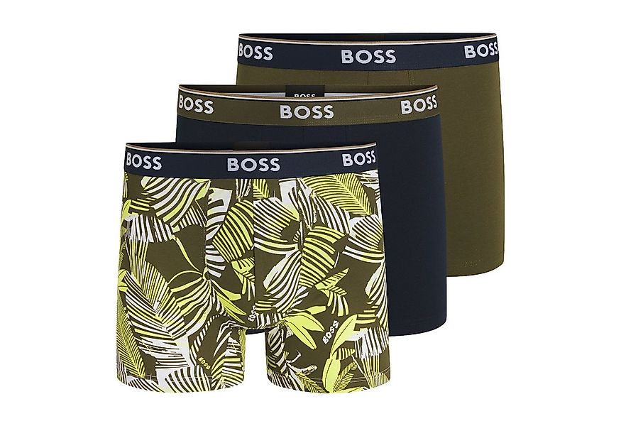 BOSS Boxer BoxerBr 3er Pack Power Design (3-St) mit umlaufendem Markenschri günstig online kaufen