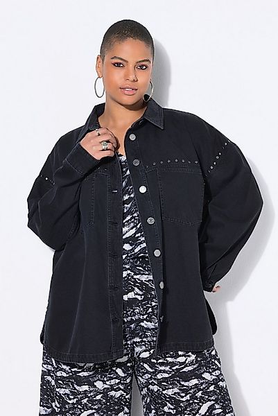 Studio Untold Hemdbluse Jeanshemd oversized Ziernieten günstig online kaufen