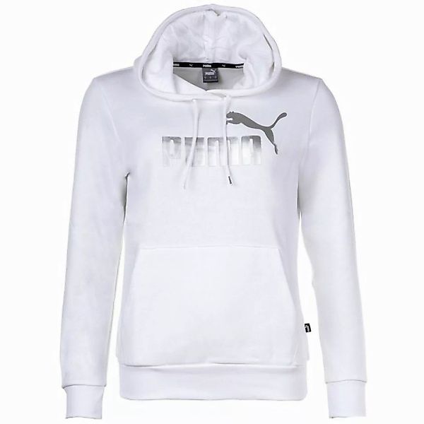 PUMA Sweater Damen Pullover - ESS+ Metallic Logo Hoodie günstig online kaufen