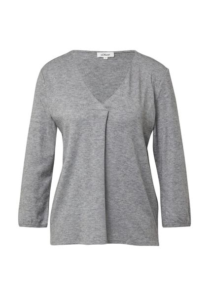 s.Oliver 3/4-Arm-Shirt T-Shirt Meliertes Shirt mit günstig online kaufen