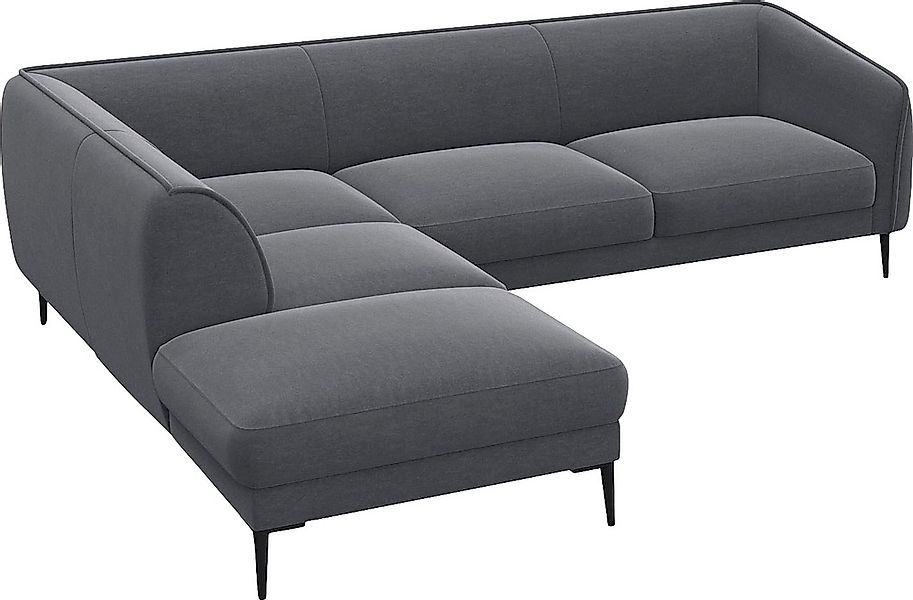 FLEXLUX Ecksofa »Belle Designsofa, L-Form, B/T 268/209 cm«, Skandinavisches günstig online kaufen