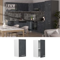 Vicco Hängeschrank R-Line, Schwarz Beton/Weiß, 30 günstig online kaufen