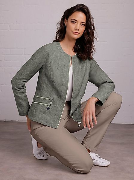 creation L Blusenblazer Leinen-Blazer Langarm günstig online kaufen
