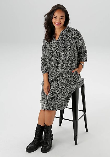 Aniston PLUS Jerseykleid, mit praktischen Eingrifftaschen - NEUE KOLLEKTION günstig online kaufen