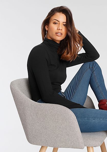 Tamaris Rollkragenshirt, Langarm, Basic-Stil, Rollkragen, elastisches Mater günstig online kaufen