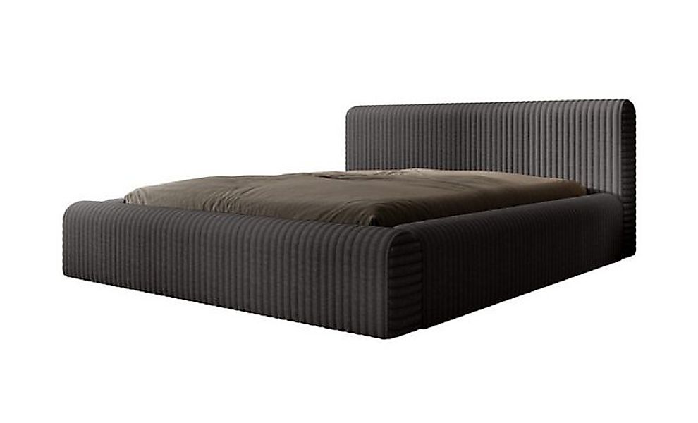 moebelfaktor Polsterbett Miloa Softcord Mit Fellstruktur, weiches Kopfteil, günstig online kaufen