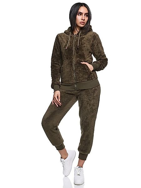 REPUBLIX Jogginganzug CALLIE, Damen Plüsch Zweiteiler Hausanzug Training Sp günstig online kaufen