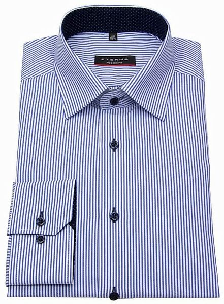 Eterna Langarmhemd 8992, Eterna Langarm Hemd Modern Fit Streifen Twill günstig online kaufen