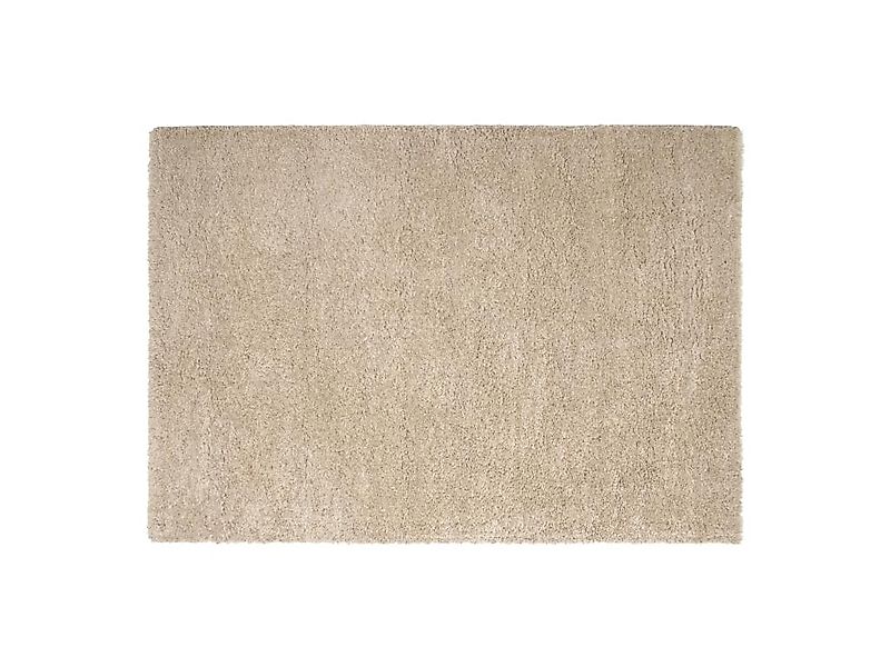 Hochflorteppich - 200 x 290 cm - Beige - MILINIO günstig online kaufen